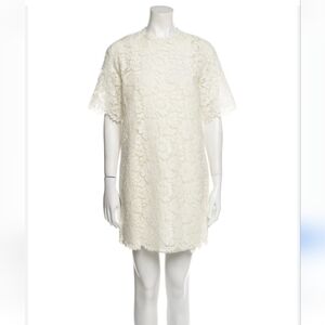 WOMEN'S BRAND NEW ZARA OFF WHITE "LACE" COCKTAIL DRESS SZ LARGE $90